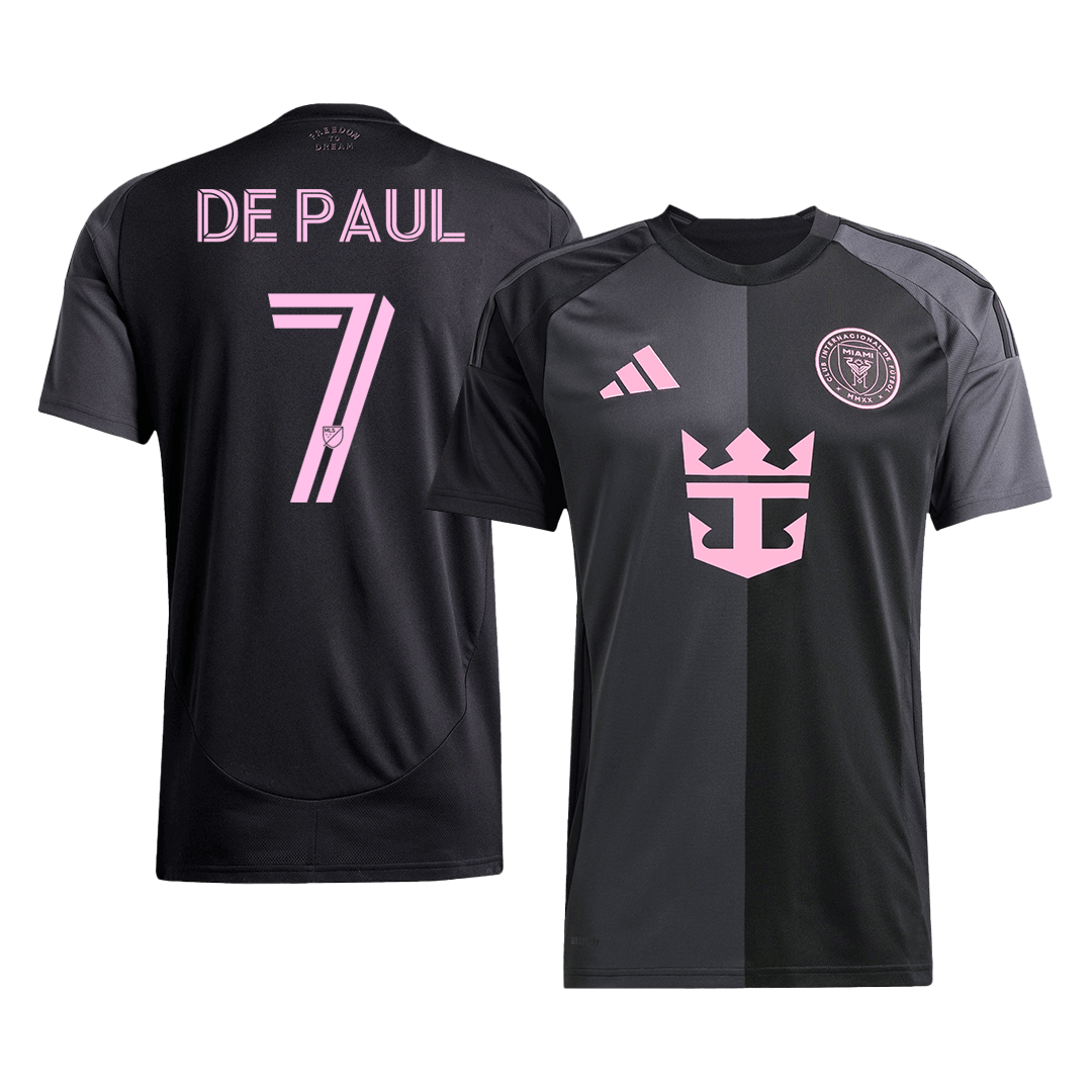 Camiseta de fútbol de visitante del Inter Miami CF de De Paul #7, temporada 2025