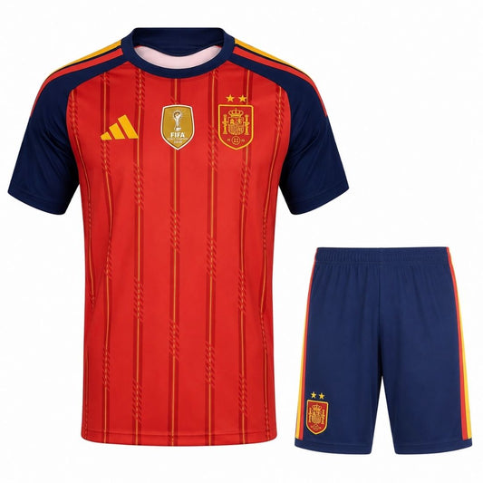 Spain Home Soccer Kit - Winner Jersey + Shorts 2026 World Cup