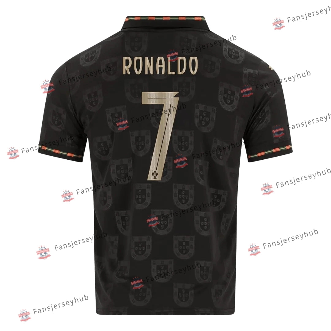 RONALDO #7 Seleção das Quinas Edición Especial Pantera Negra Camiseta Mundial 2026