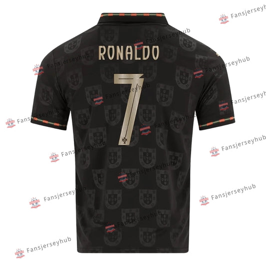 RONALDO #7 Seleção das Quinas Edición Especial Pantera Negra Camiseta Mundial 2026