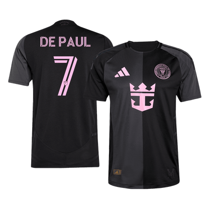 Camiseta de fútbol de visitante del Inter Miami CF, versión jugador, número 7, de De Paul, temporada 2025