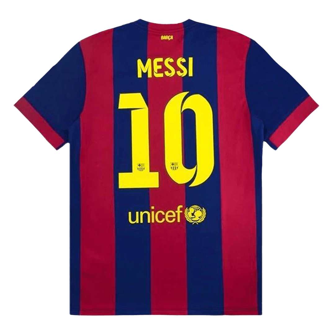 Camiseta retro de local del Barcelona MESSI #10 2014/15
