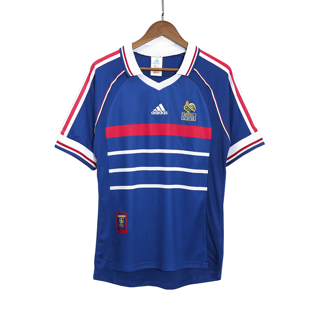 Camiseta retro de fútbol de Francia 1998