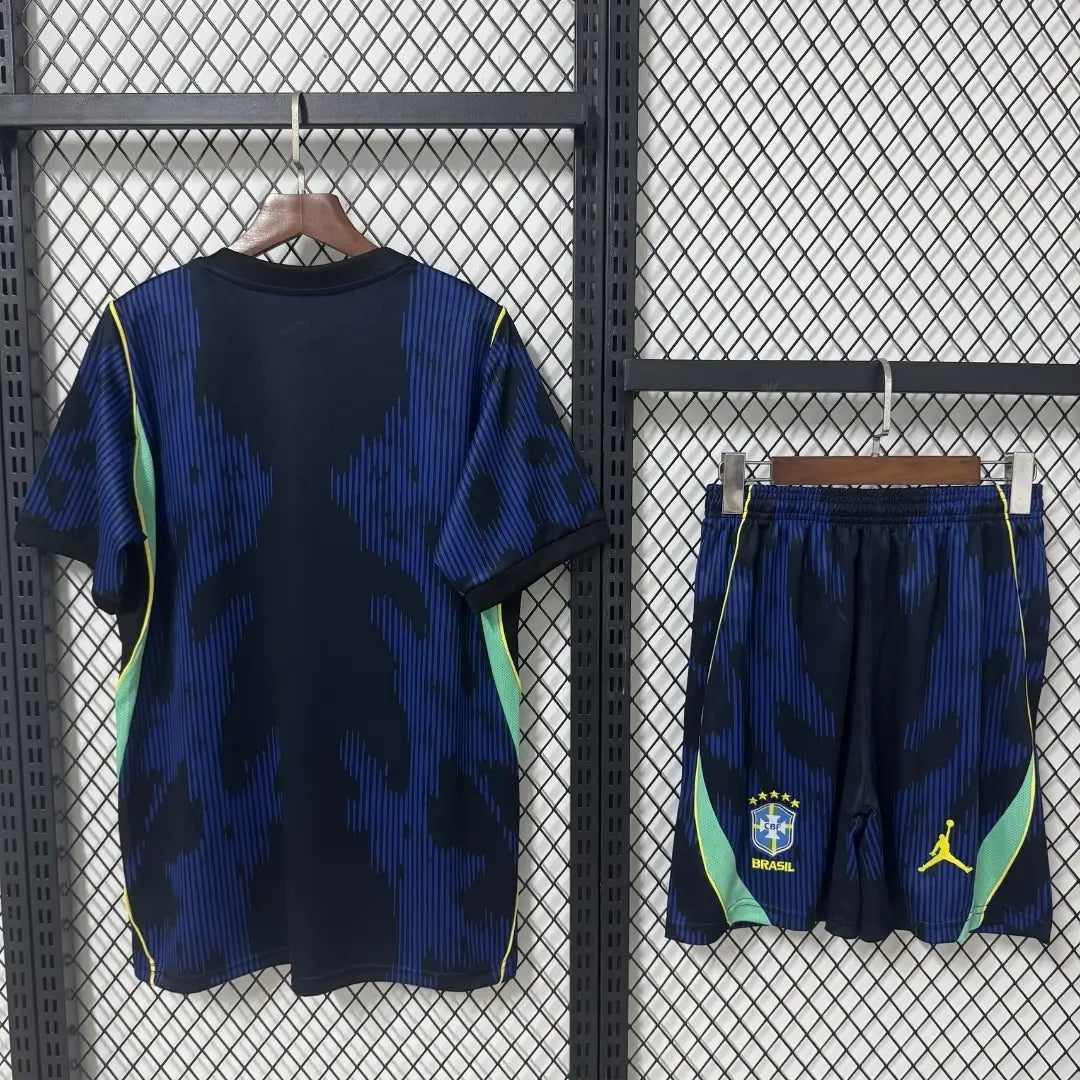 Equipación de visitante de Brasil - Camiseta + Pantalón corto Mundial 2026