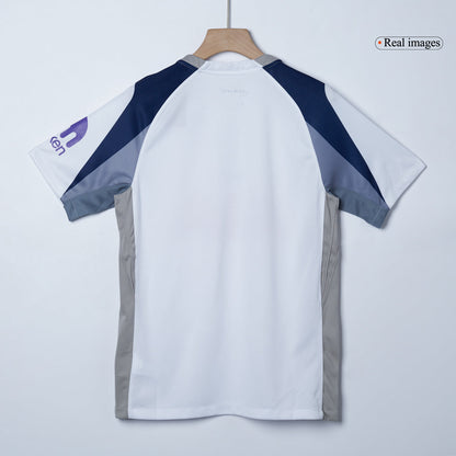 Camiseta de fútbol del Tottenham Hotspur nº 7, local, temporada 2025/26, blanca - Champions League