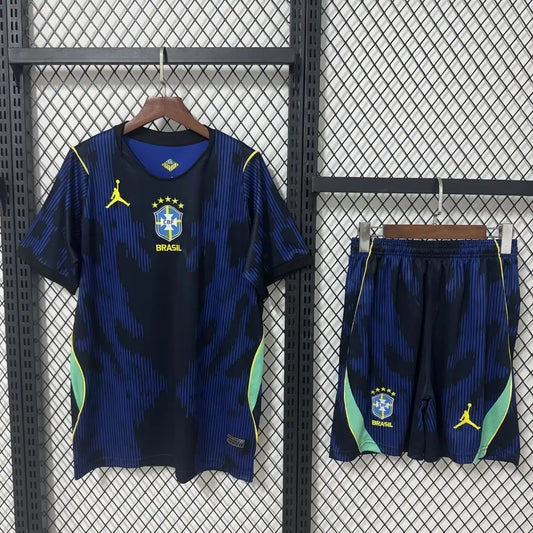 Ensemble de football extérieur Brésil - Maillot + Short Coupe du Monde 2026