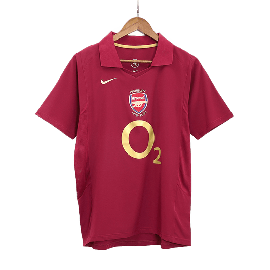 Maillot de football rétro domicile Arsenal 2005/06