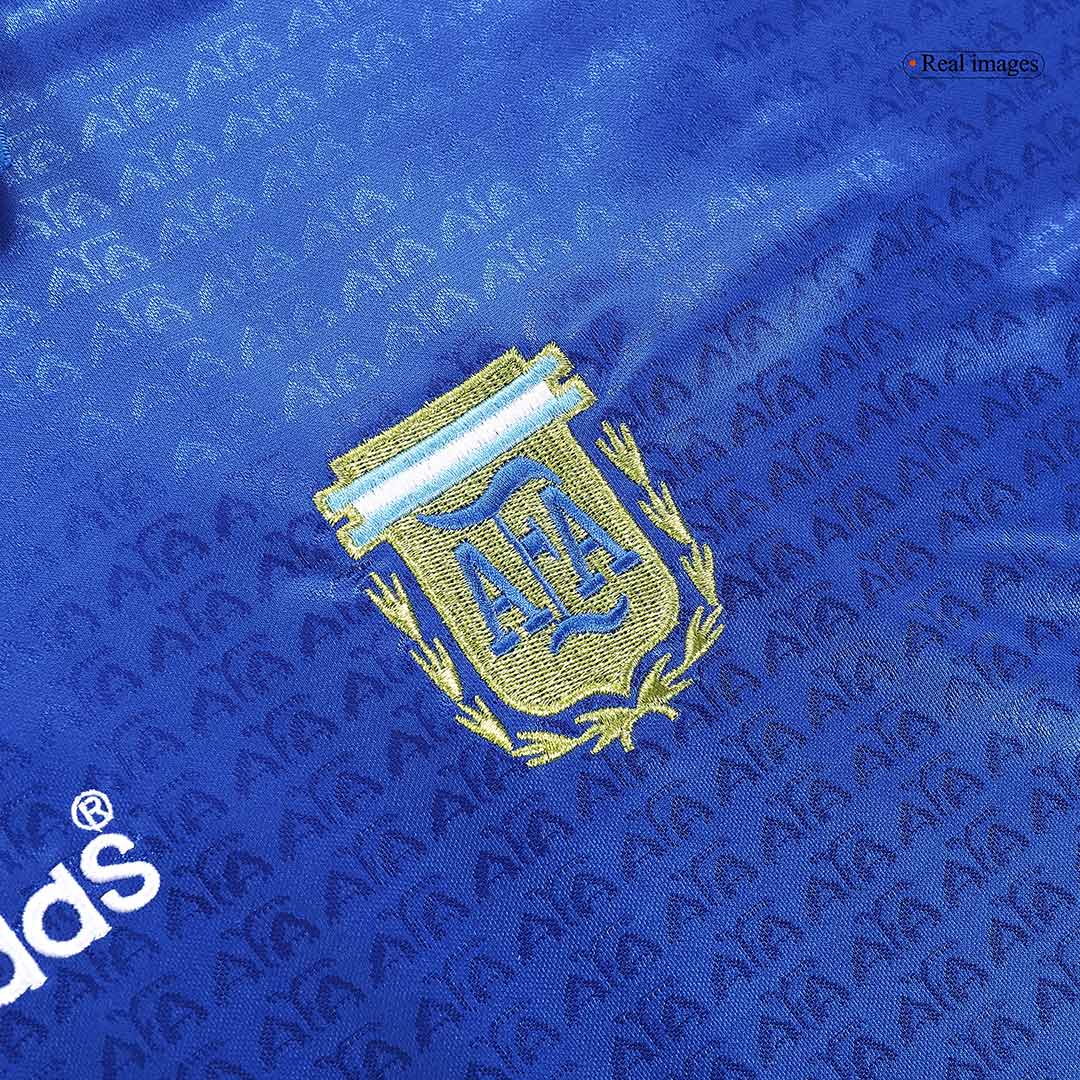 Camiseta retro de visitante de la selección argentina masculina de 1994