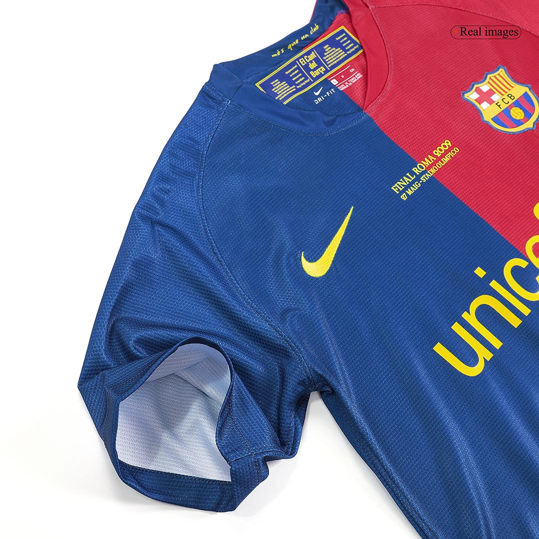 Camiseta retro del Barcelona de Messi, número 10, temporada 2008/09 - Champions League