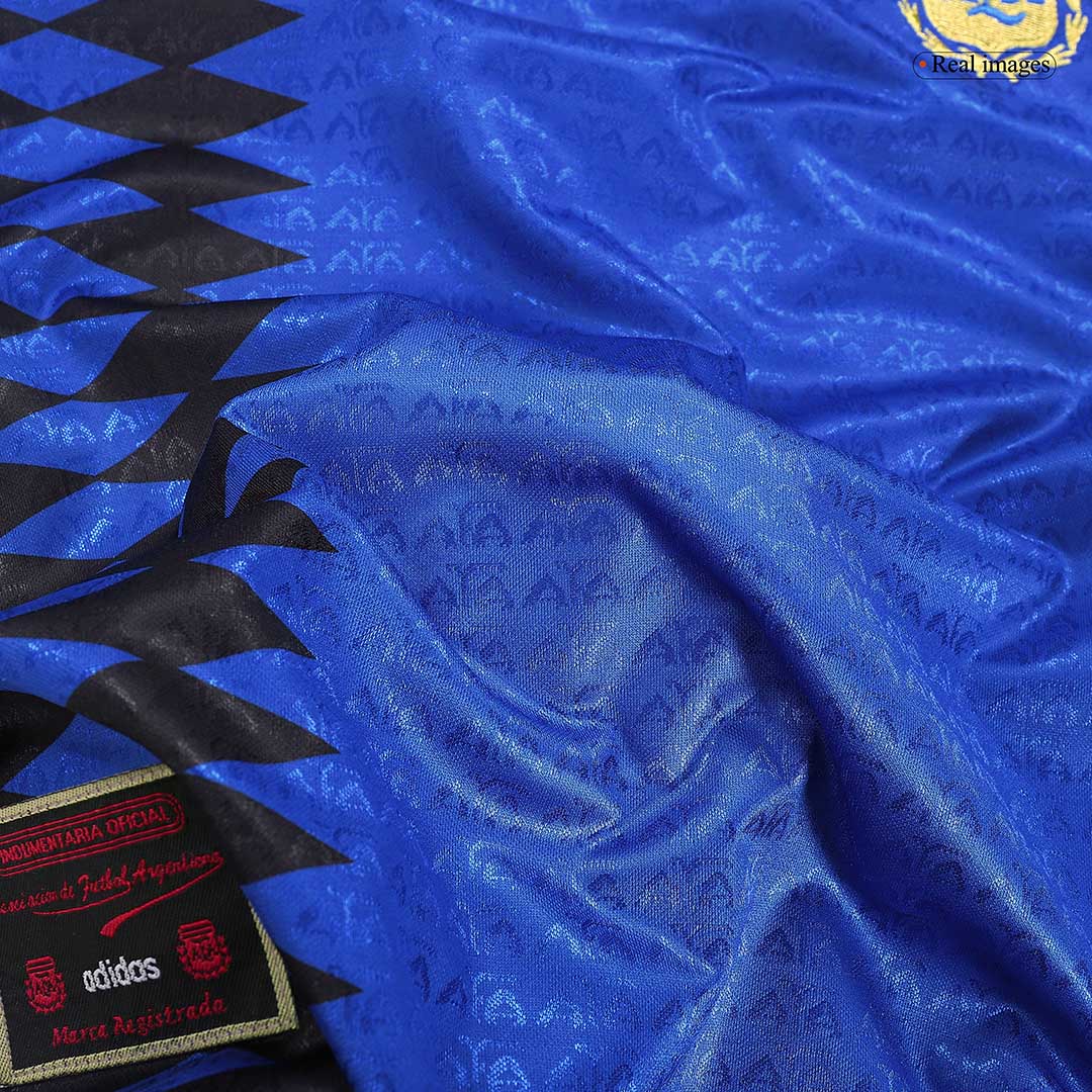 Camiseta retro de visitante de la selección argentina masculina de 1994
