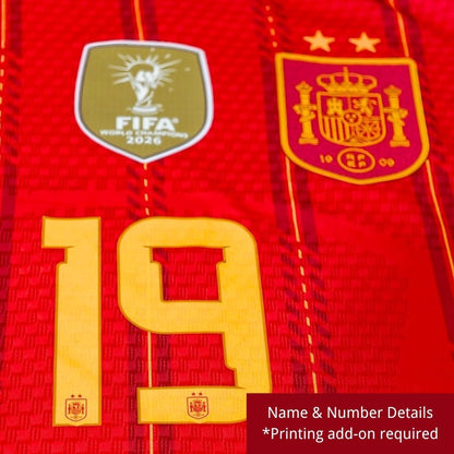 Maillot Joueur Domicile La Roja Vainqueur Coupe du Monde 2026