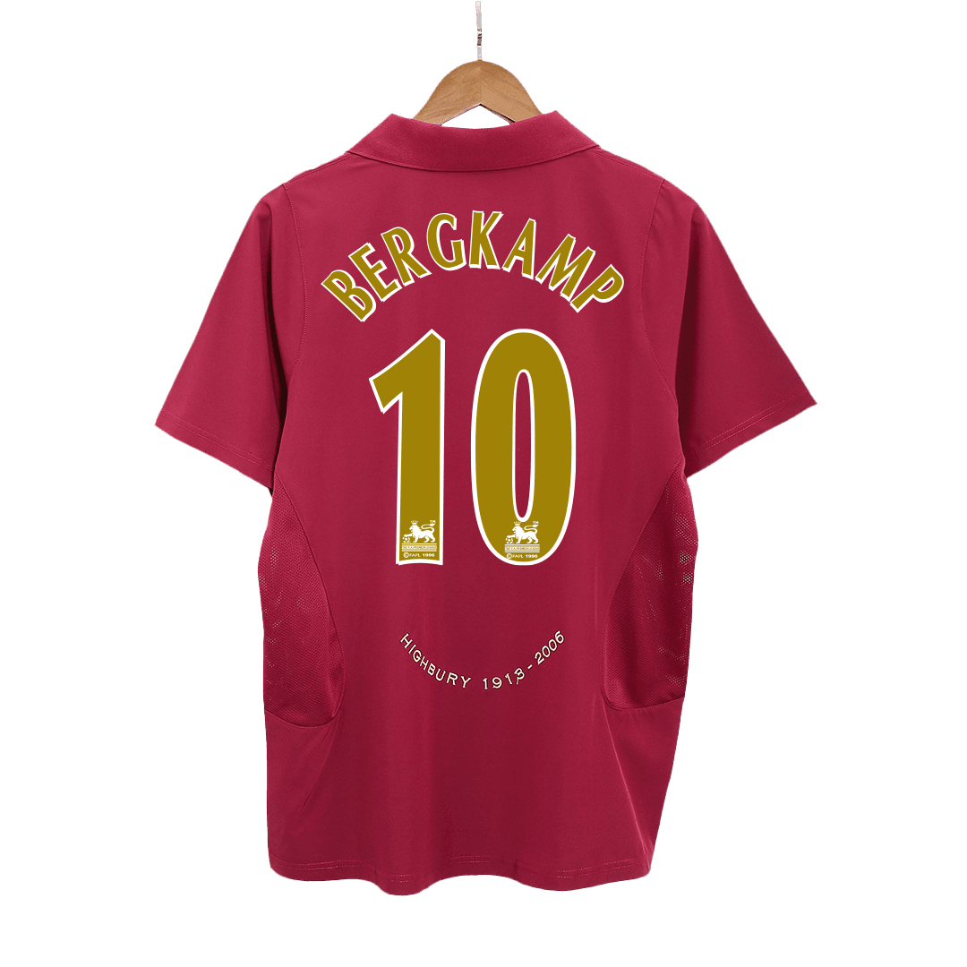 BERGKAMP #10 Arsenal 2005/06 Camiseta de fútbol retro local