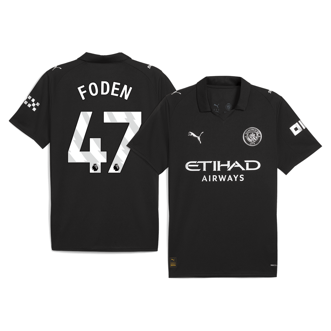Camiseta de fútbol visitante del Manchester City FODEN #47 2025/26