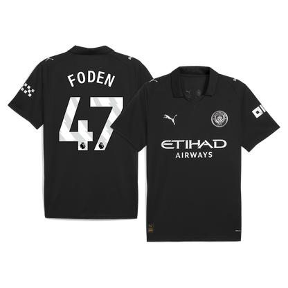 Camiseta de fútbol visitante del Manchester City FODEN #47 2025/26