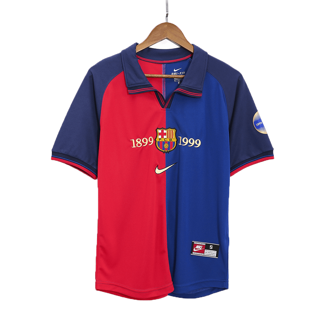 Camiseta de fútbol retro local del Barcelona 1999/00