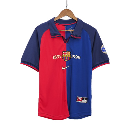 Camiseta de fútbol retro local del Barcelona 1999/00