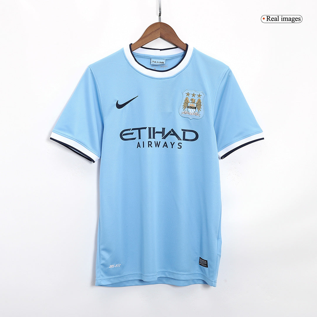 Camiseta retro de fútbol del Manchester City 2013/14 (local)