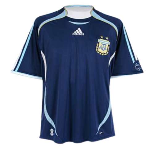 Camiseta retro de visitante de Argentina 2006
