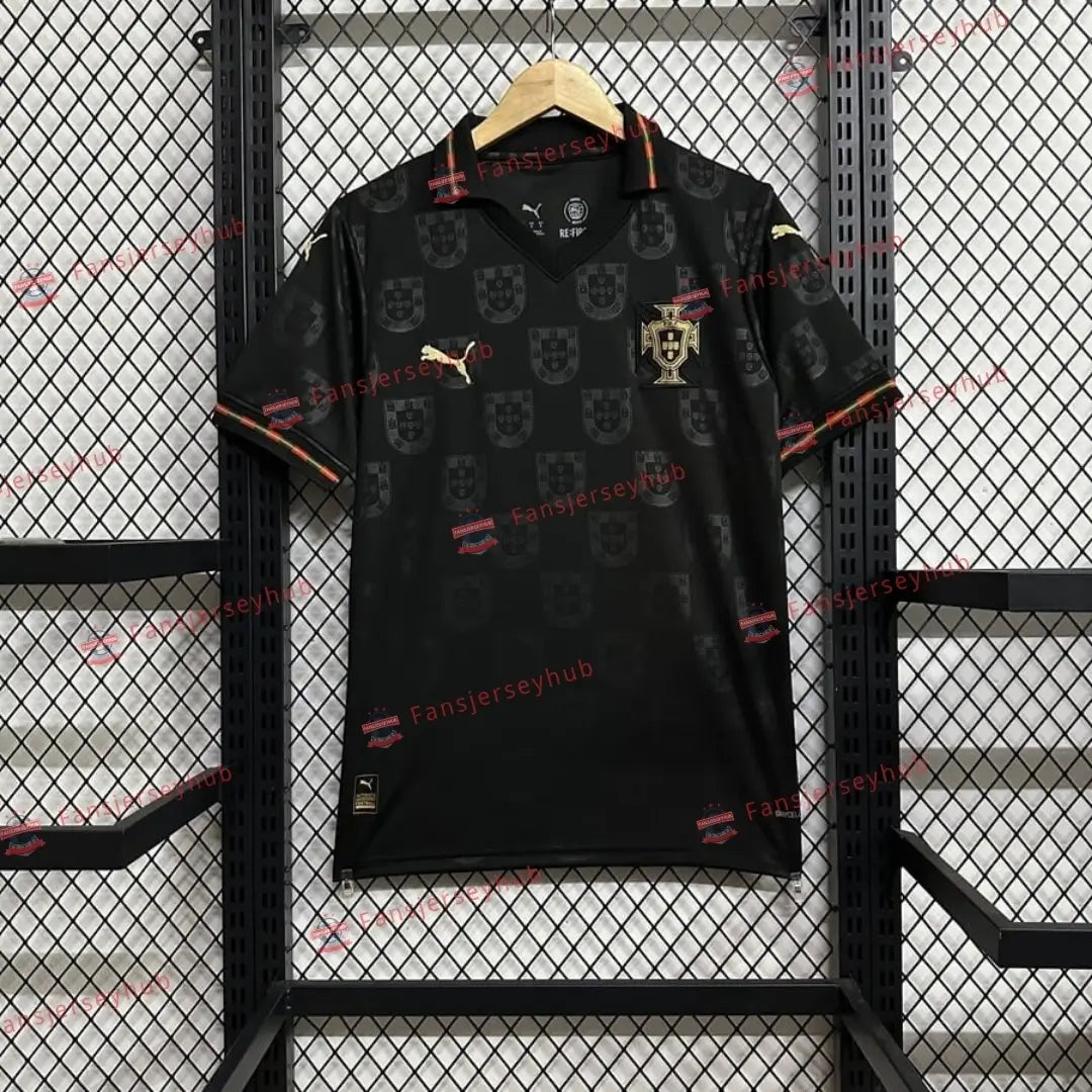 RONALDO #7 Seleção das Quinas Edición Especial Pantera Negra Camiseta Mundial 2026