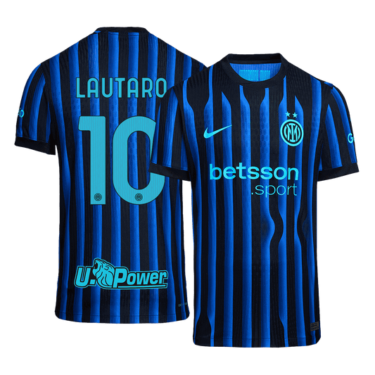 Camiseta de fútbol LAUTARO #10 Inter de Milán, versión jugador local, temporada 2025/26
