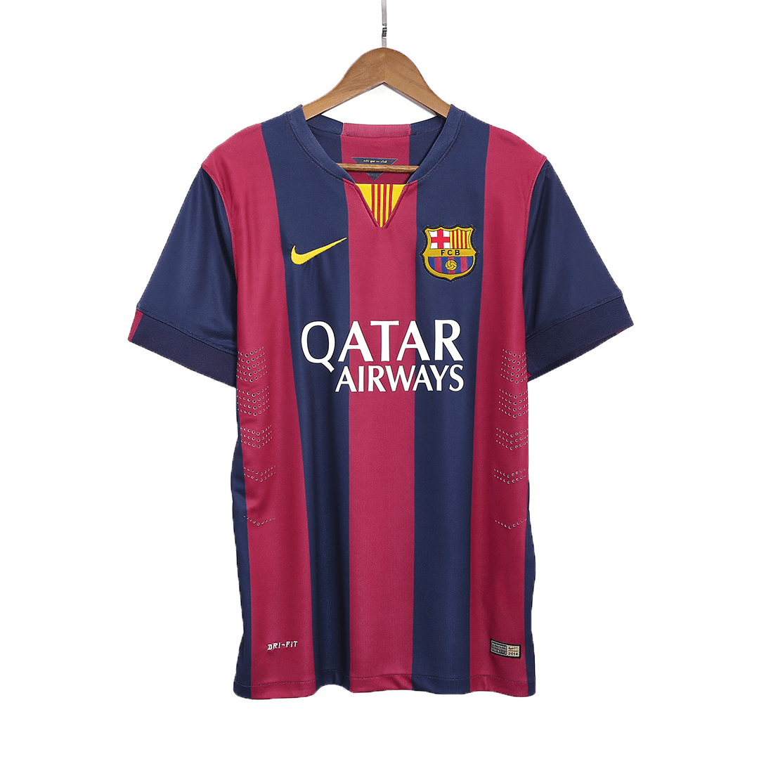 Camiseta de fútbol local retro del Barcelona 2014/15