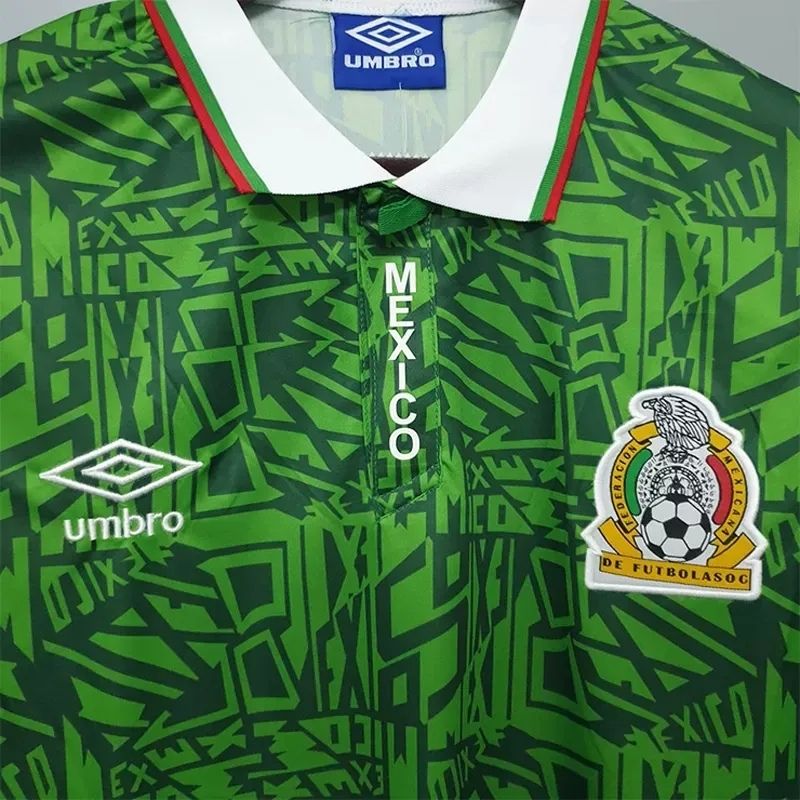 Mexico 1994 Retro Home Soccer Jersey