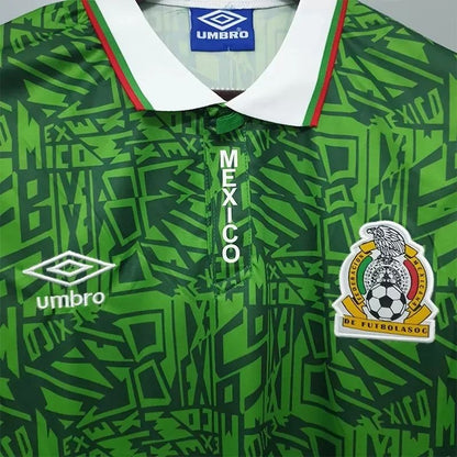 Mexico 1994 Retro Home Soccer Jersey