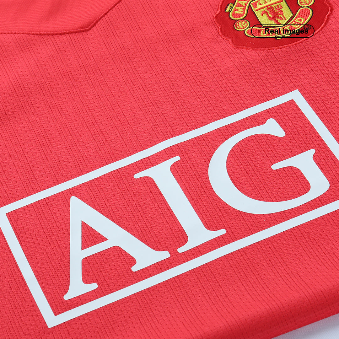 Camiseta retro de fútbol de Ronaldo #7 del Manchester United, temporada 2007/08 (local).