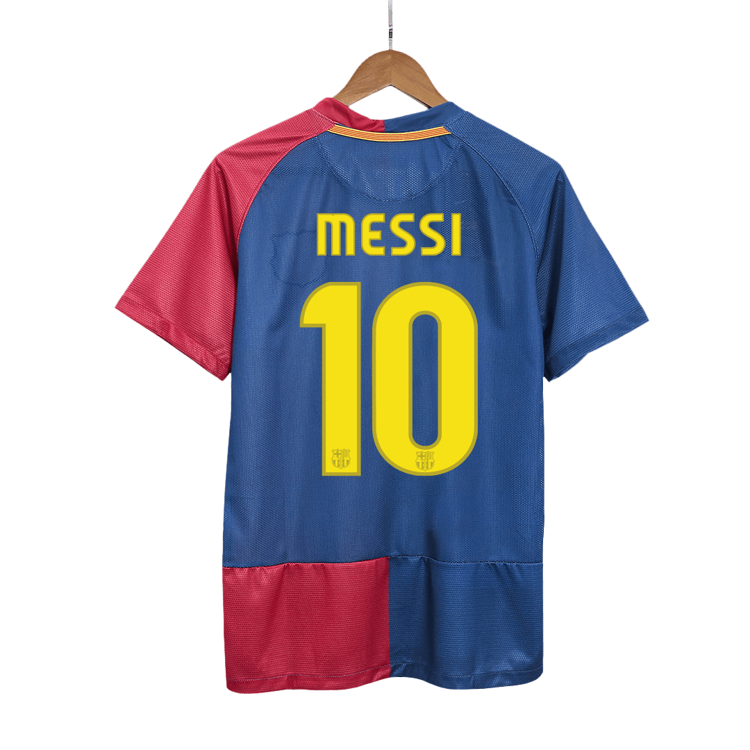 Camiseta retro del Barcelona de Messi, número 10, temporada 2008/09 - Champions League