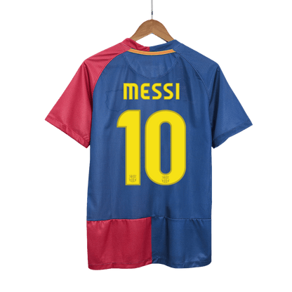 Camiseta retro del Barcelona de Messi, número 10, temporada 2008/09 - Champions League