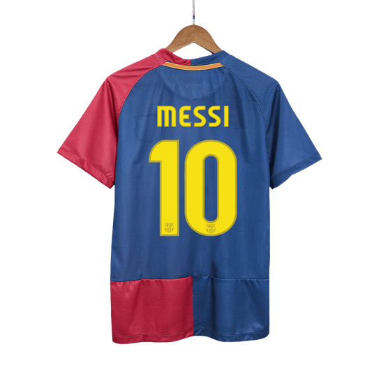 Maillot domicile rétro de Messi n°10 du FC Barcelone (saison 2008/09) - Ligue des champions