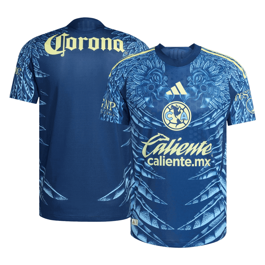 Camiseta de fútbol de visitante del Club América, versión jugador, temporada 2025/26