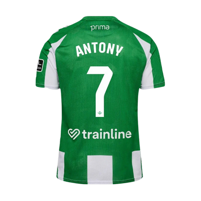 Camiseta de fútbol del Real Betis nº 7, temporada 2025/26