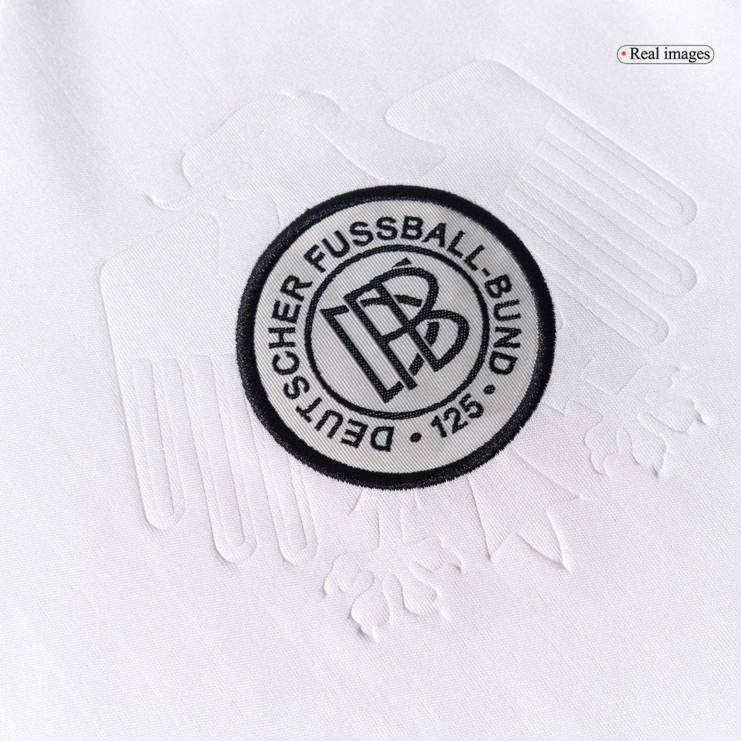 Conjunto de fútbol infantil conmemorativo del 125.º aniversario de Alemania (camiseta + pantalón corto) 2025 Blanco