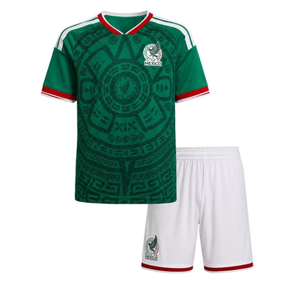 Ensemble de football Enfant El Tri Domicile (Maillot+Short) 2026 Sans Logo