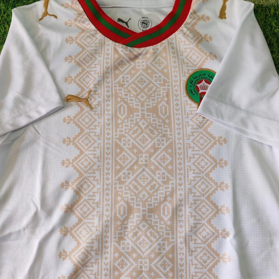 Morocco Kid's Away Soccer Kit - Jersey+Shorts 2026