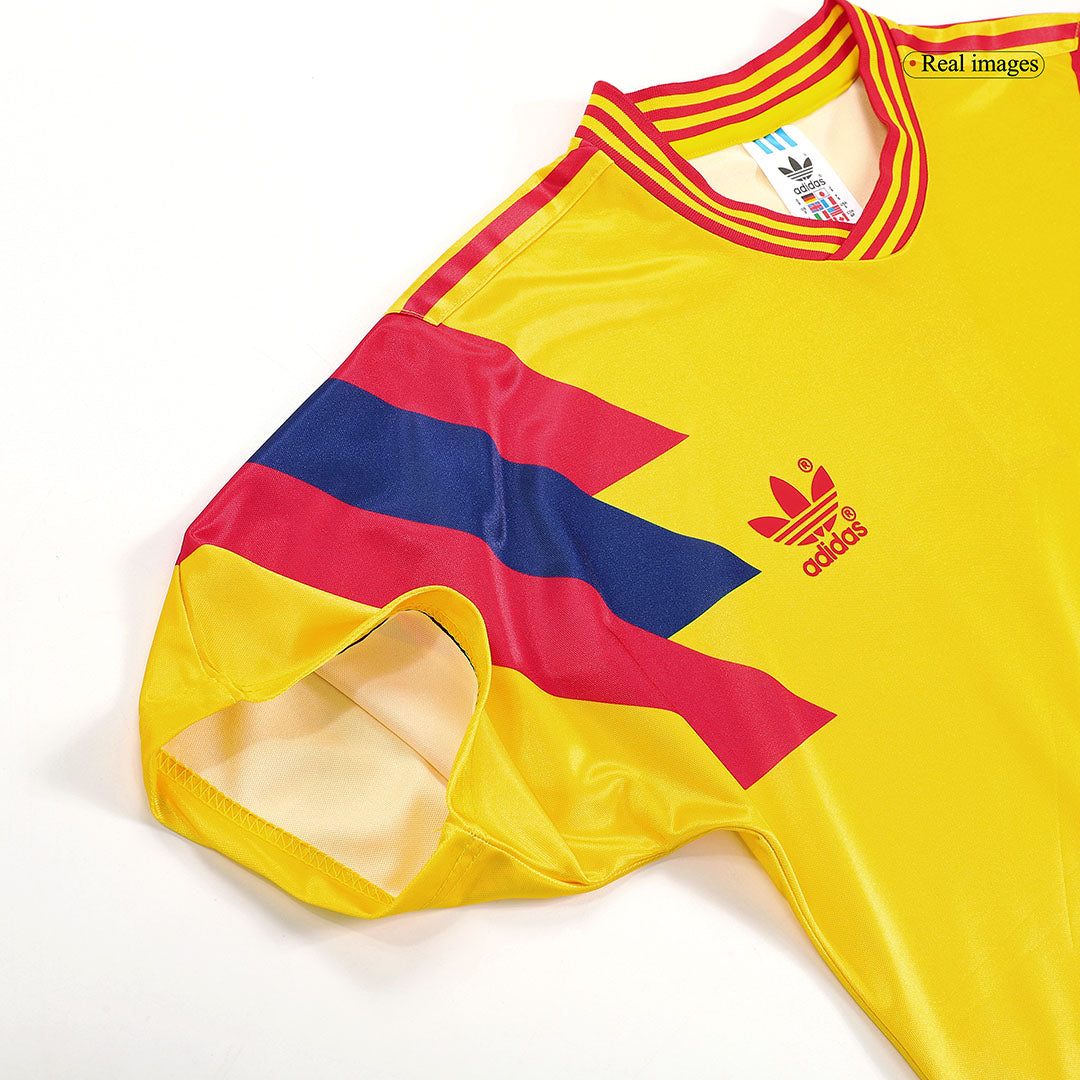 Camiseta retro de fútbol de Colombia de 1990
