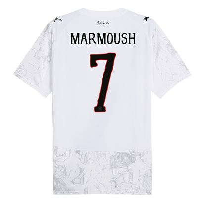 Camiseta de fútbol infantil MARMOUSH #7 Manchester City 2025/26 Blanca - Mundial de Clubes