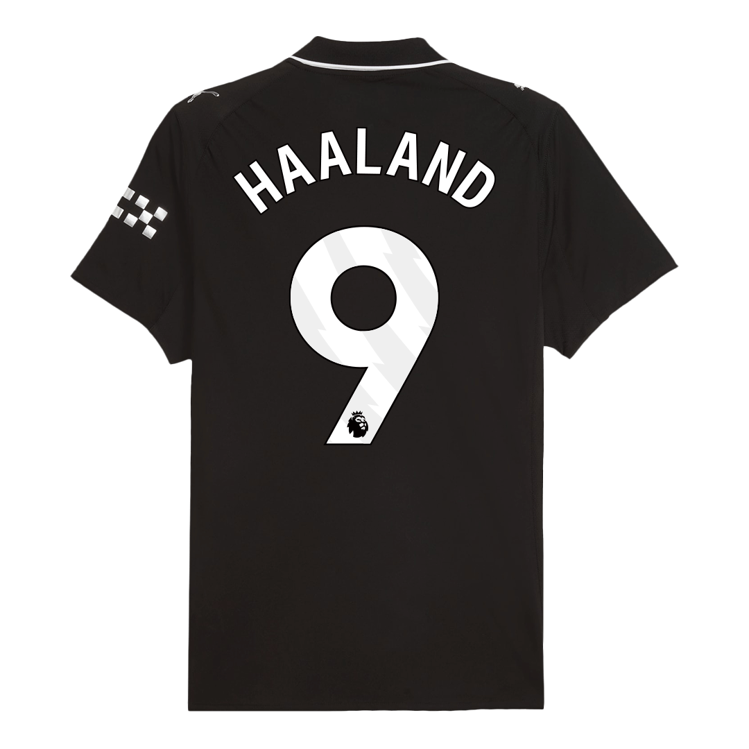 Camiseta de visitante del Manchester City #9 de HAALAND, versión jugador, temporada 2025/26
