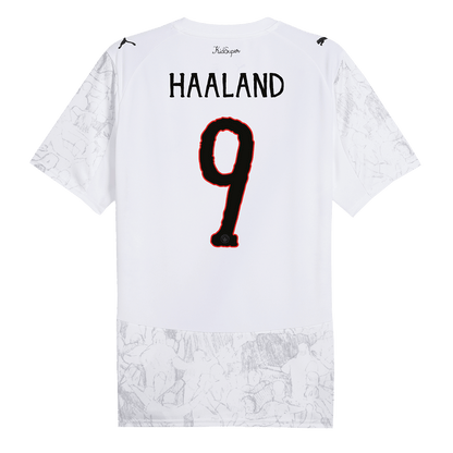 Camiseta de fútbol infantil del Manchester City #9 de HAALAND, temporada 2025/26, blanca - Mundial de Clubes