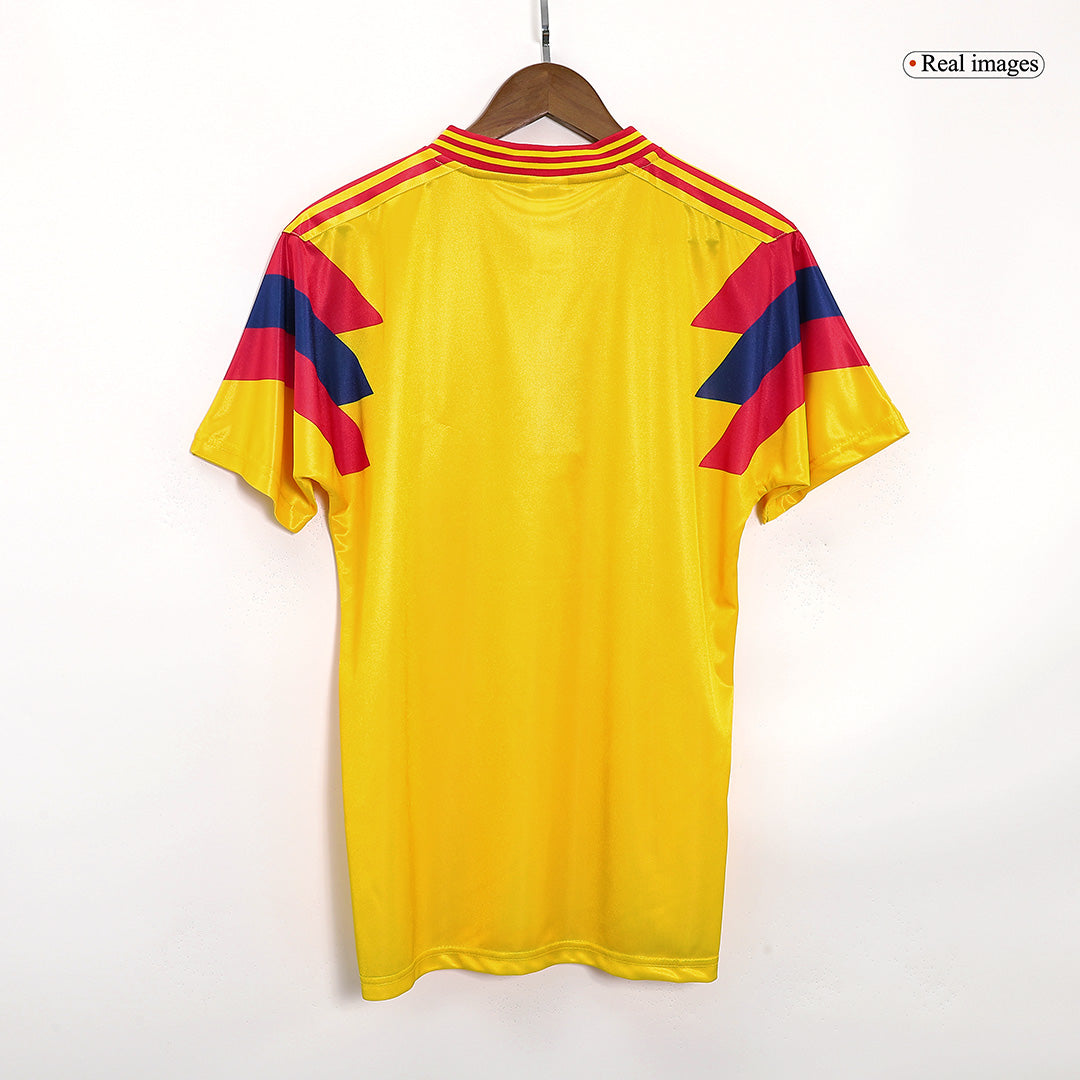 Camiseta retro de fútbol de Colombia de 1990