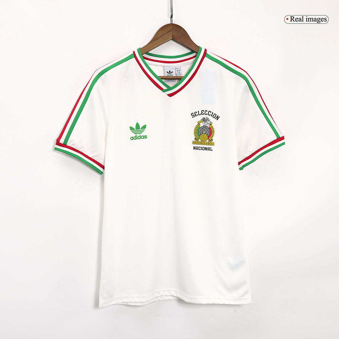 Camiseta retro de fútbol de visitante de México 1985