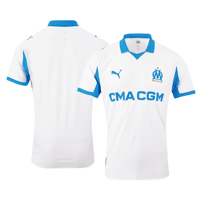 Camiseta de fútbol del Marsella, versión jugador local, temporada 2025/26