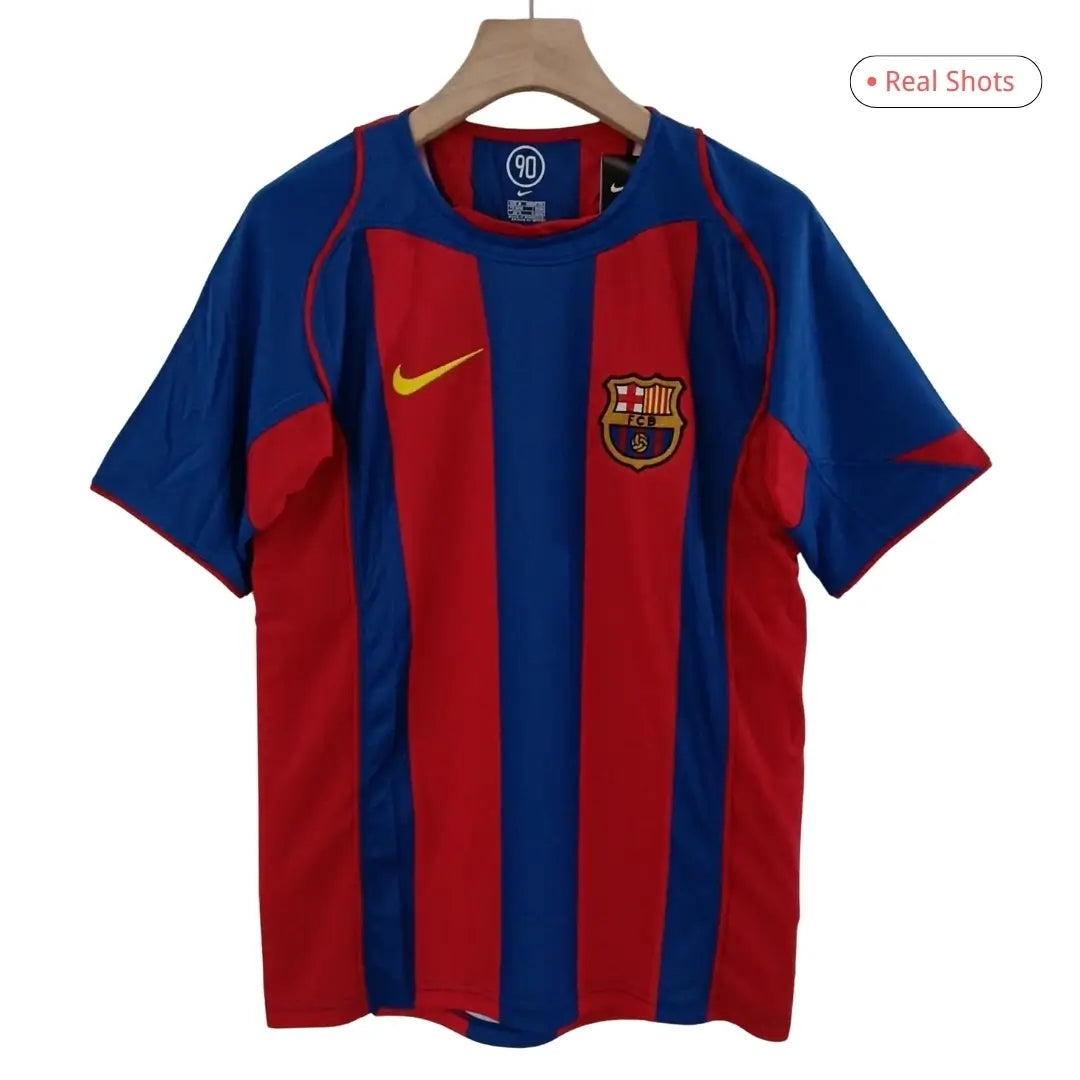 Camiseta de fútbol local retro del Barcelona 2004/05
