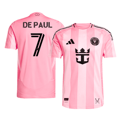 Camiseta de fútbol de De Paul #7 del Inter Miami CF, versión jugador local, temporada 2025