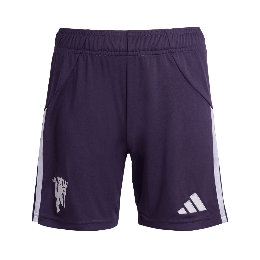 Pantalones cortos de fútbol de visitante del Manchester United 2025/26