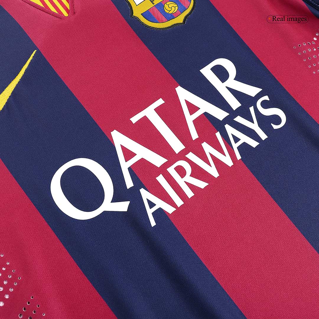 Camiseta de fútbol local retro del Barcelona 2014/15