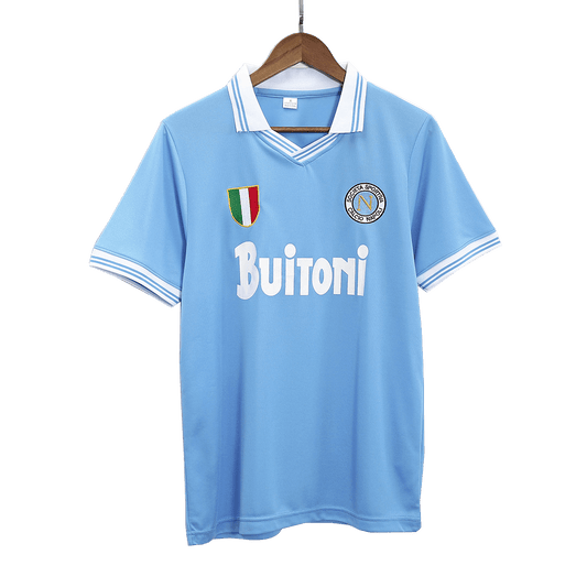 Maillot de football rétro domicile de Naples 1986/87
