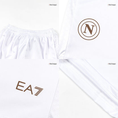 Equipación visitante infantil del Napoli - Camiseta + Pantalón corto 2025/26