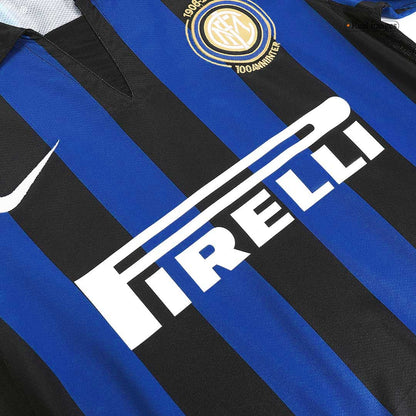 Camiseta retro de fútbol del Inter de Milán temporada 2007/08